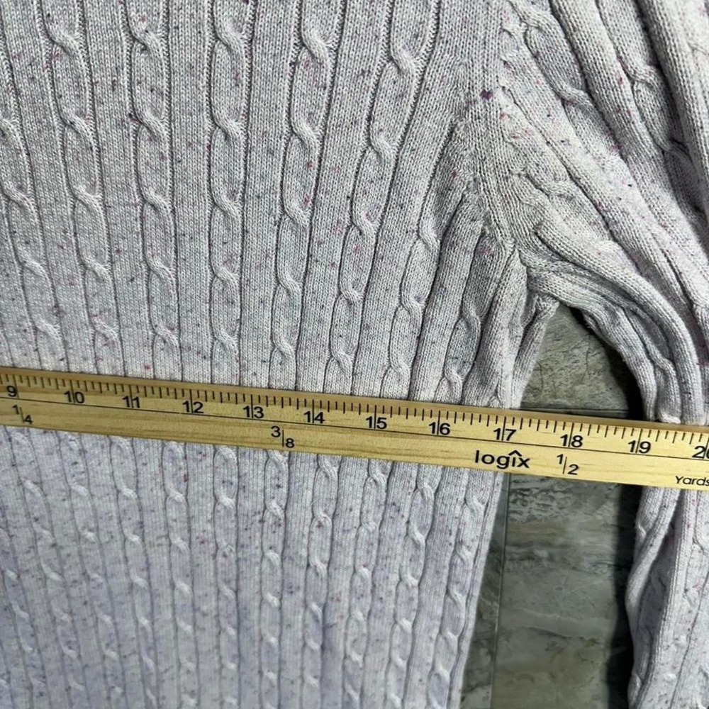 Croft & Barrow lavender pink cable knit sweater woman's  Size S #knitwear - Picture 6 of 7